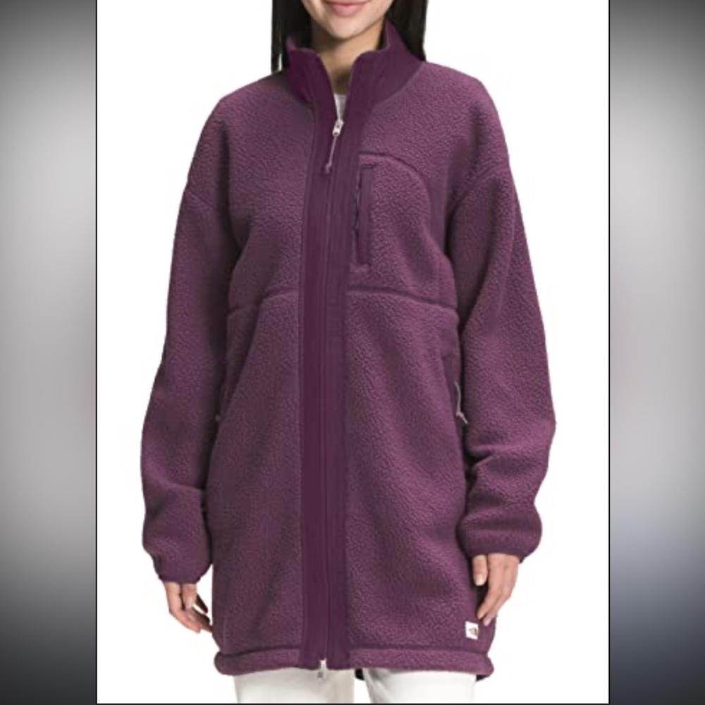 THE NORTH FACE Cragmont Fleece Coat Women's Blackberry Wine Color Size Medium